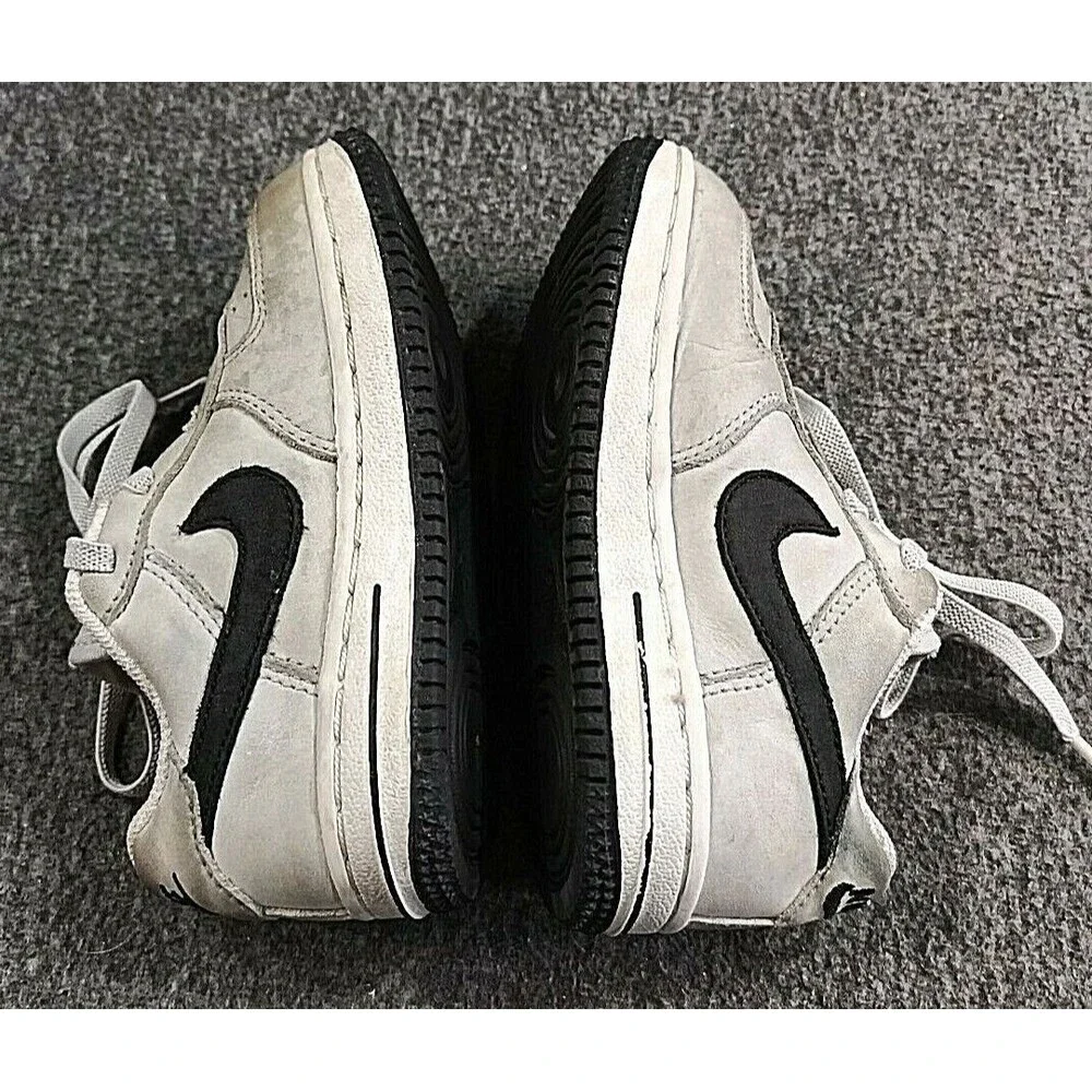 Nike Baby Force 1 Low Gray Black Swoosh Boys 9C